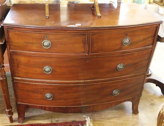 Victorian mahogany  bowfront chest of drawers